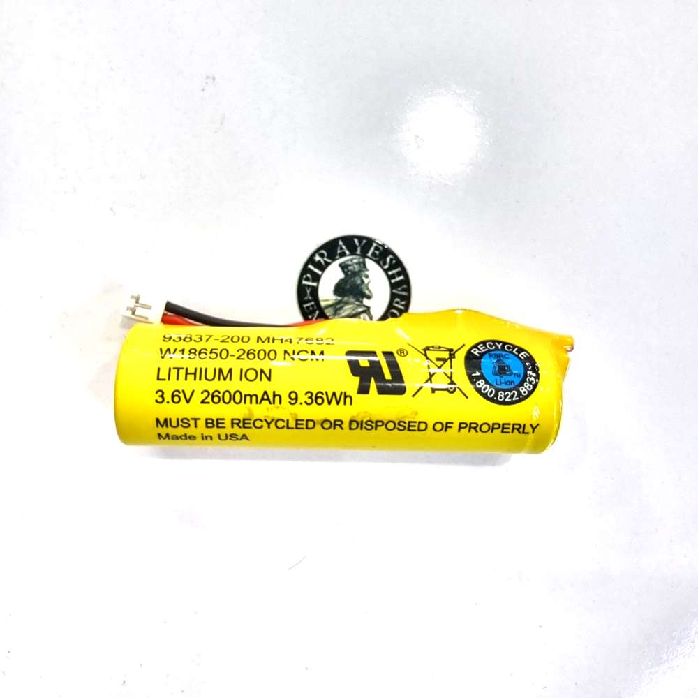 باتری وال اصل 2600mah 9.36whمیلی امپر 3/6v کد 18650