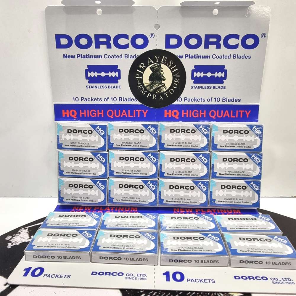 تیغ اصلاح سنتی دورکو بسته ۲۰ عددی شامل ۱۰ عدد