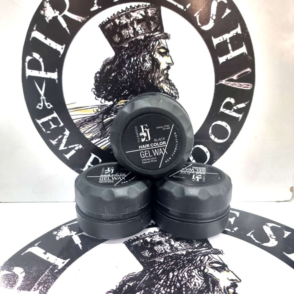 ژل واکس رنگی مو مشکی اف جی FjمدلStrong Hold Natural Shine