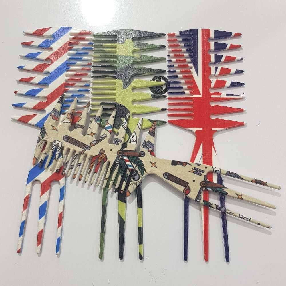 شانه تبری طرح دار