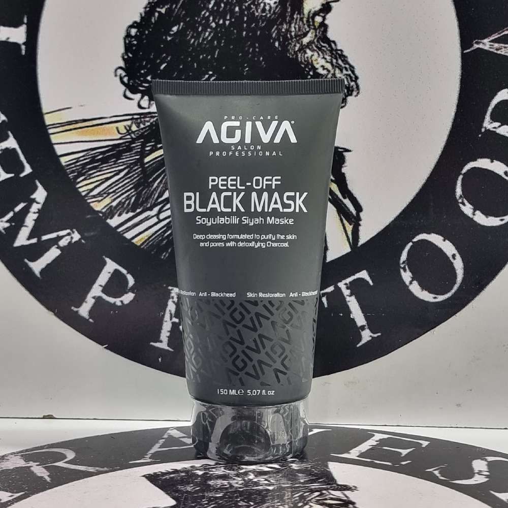 ماسک صورت زغالی آگیوا AGIVA مدل Peel Off Black Mask حجم 150 میلی لیتر